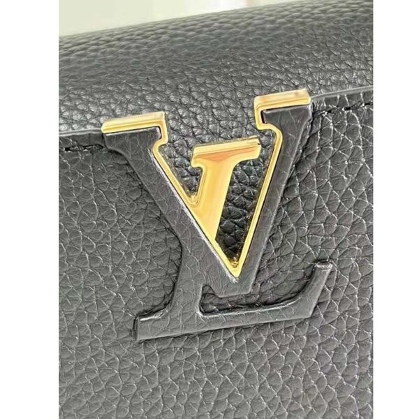 Louis Vuitton LV Women Capucines MM Black Taurillon Cowhide Leather (6)