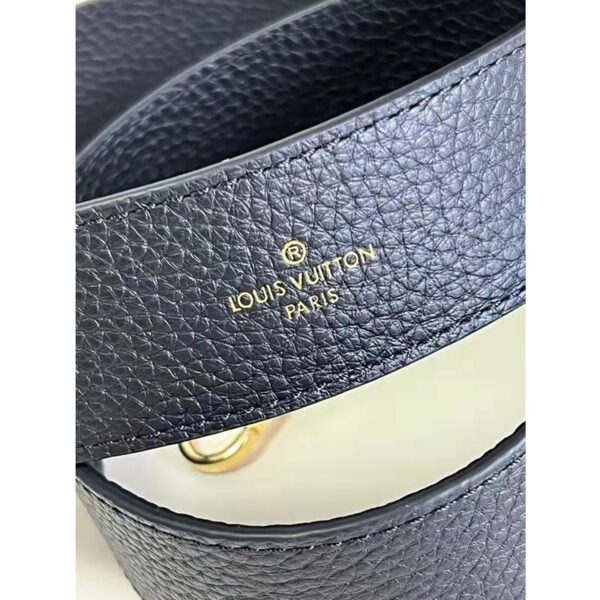 Louis Vuitton LV Women Capucines MM Black Taurillon Cowhide Leather (7)