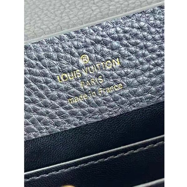 Louis Vuitton LV Women Capucines MM Black Taurillon Cowhide Leather (9)