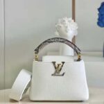 Louis Vuitton LV Women Capucines Mini Handbag White Taurillon Leather - Image 2