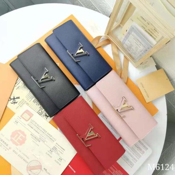 Louis Vuitton LV Women Capucines Wallet Taurillon Leather Outside Cowhide Leather (1)
