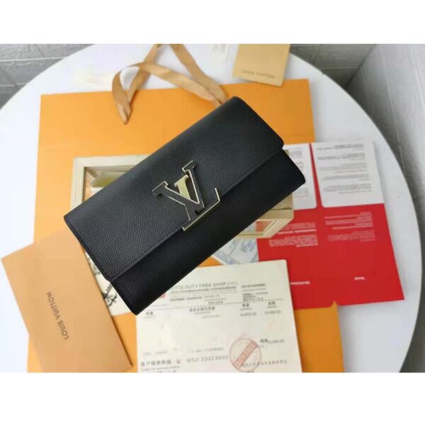 Louis Vuitton LV Women Capucines Wallet Taurillon Leather Outside Cowhide Leather (5)