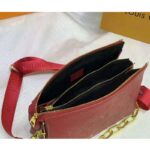 Louis Vuitton LV Women Coussin PM Handbag Wine Monogram Embossed Puffy Lambskin - Bild 7