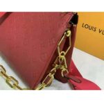 Louis Vuitton LV Women Coussin PM Handbag Wine Monogram Embossed Puffy Lambskin - Bild 9