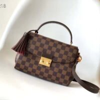 Louis Vuitton LV Women Croisette Brown Damier Ébène Canvas Satchel