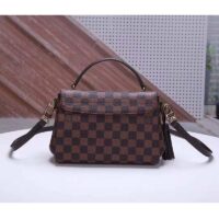 Louis Vuitton LV Women Croisette Brown Damier Ébène Canvas Satchel