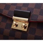 Louis Vuitton LV Women Croisette Brown Damier Ébène Canvas Satchel - immagine 14