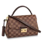 Louis Vuitton LV Donna Croisette Borsa in tela Damier Ébène marrone