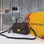 Louis Vuitton LV Women Croisette Brown Damier Ébène Canvas Satchel - immagine 6