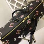 Louis Vuitton LV Women Keepall Bandoulière 45 Bag Black Cabin Size Monogram Coated Canvas - Imagen 4