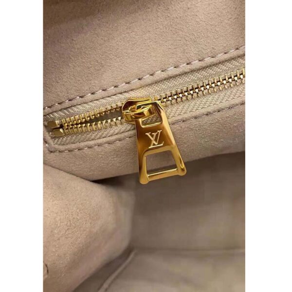 Louis Vuitton LV Women Onthego PM Tote Beige Embossed Grained Cowhide Leather (7)