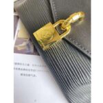 Louis Vuitton LV Women Padlock On Strap Bag Black Epi Embossed Grained Cowhide Leather - Image 9