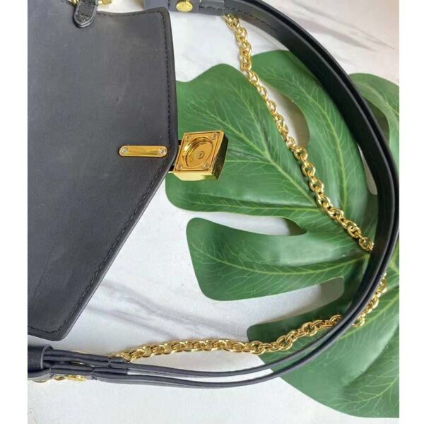 Louis Vuitton LV Women Padlock On Strap Bag Black Epi Embossed Grained Cowhide Leather (6)