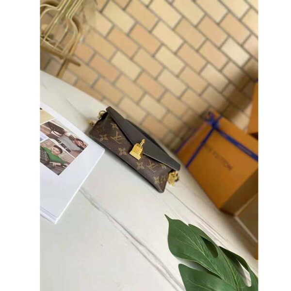 Louis Vuitton LV Women Padlock On Strap Bag Black Monogram Coated Canvas Cowhide Leather (10)
