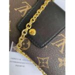 Louis Vuitton LV Women Padlock On Strap Bag Black Monogram Coated Canvas Cowhide Leather - Image 8
