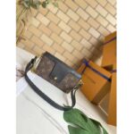 Louis Vuitton LV Women Padlock On Strap Bag Black Monogram Coated Canvas Cowhide Leather - Image 3