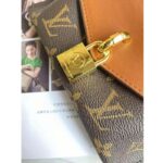 Louis Vuitton LV Women Padlock On Strap Bag Caramel Monogram Coated Canvas Cowhide Leather - Image 7