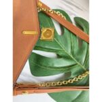 Louis Vuitton LV Women Padlock On Strap Bag Caramel Monogram Coated Canvas Cowhide Leather - Image 10