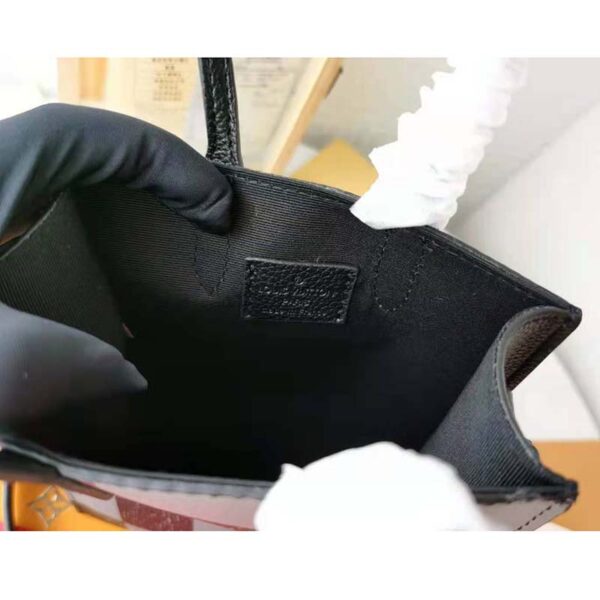 Louis Vuitton LV Women Sac Plat XS Bag Graphite Cowhide Leather (10)