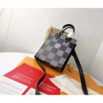 Louis Vuitton LV Women Sac Plat XS Bag Graphite Cowhide Leather - immagine 3