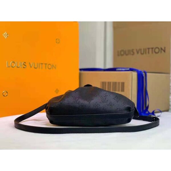 Louis Vuitton LV Women Scala Mini Pouch Black Mahina Perforated Calf Leather (9)