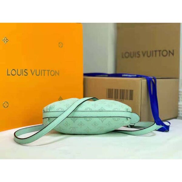 Louis Vuitton LV Women Scala Mini Pouch Green Mahina Perforated Calf Leather (6)