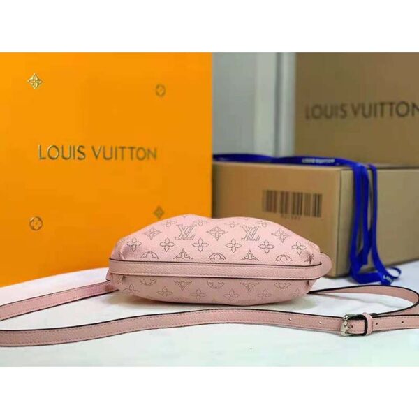 Louis Vuitton LV Women Scala Mini pouch Magnolia Pink Mahina Perforated Calf Leather (8)