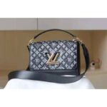 Louis Vuitton LV Women Since 1854 Twist MM Handbag Gray Embroidered Calfskin – Bild 2