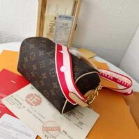 Louis Vuitton LV Women Speedy Bandoulière 20 Handbag Fuchsia Monogram Coated Canvas