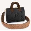 Louis Vuitton LV Women Speedy Bandoulière 25 Handbag Black Econyl Mini Monogram Coated Canvas
