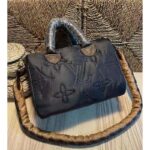 Louis Vuitton LV Women Speedy Bandoulière 25 Handbag Black Econyl Mini Monogram Coated Canvas - Image 3