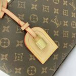 Louis Vuitton LV Women Tote Bag Monogram Coated Canvas Natural Cowhide Leather – Image 6