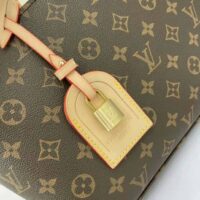 Louis Vuitton LV Women Tote Bag Monogram Coated Canvas Natural Cowhide Leather