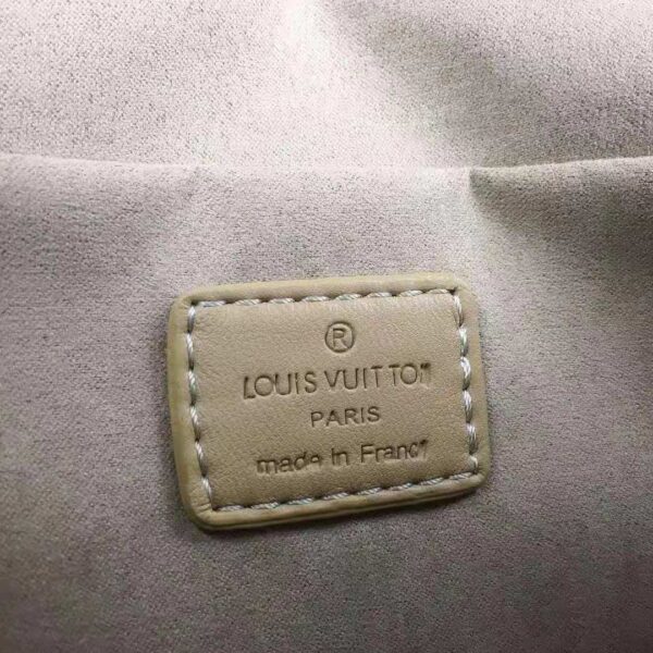 Louis Vuitton LV Women Troca MM Handbag Cashmere Beige Damier Quilt Lambskin Calfskin (10)