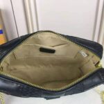 Louis Vuitton LV Women Troca MM Handbag Cashmere Black Damier Quilt Lambskin Calfskin – Bild 8