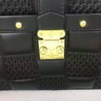 Louis Vuitton LV Women Troca MM Handbag Cashmere Black Damier Quilt Lambskin Calfskin
