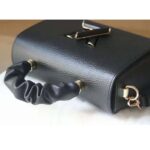 Louis Vuitton LV Women Twist MM Handbag Black Taurillon Leather Smooth Calfskin - Image 8
