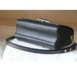 Louis Vuitton LV Women Twist MM Handbag Black Taurillon Leather Smooth Calfskin - Image 7