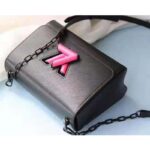 Louis Vuitton LV Women Twist Mini Handbag Iridescent Black Taurillon leather - Image 5