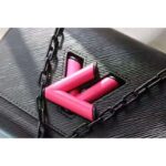 Louis Vuitton LV Women Twist Mini Handbag Iridescent Black Taurillon leather - Image 11