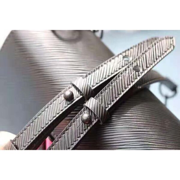 Louis Vuitton LV Women Twist Mini Handbag Iridescent Black Taurillon leather (14)