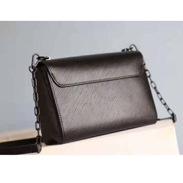 Louis Vuitton LV Women Twist Mini Handbag Iridescent Black Taurillon leather (6)
