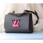 Louis Vuitton LV Women Twist Mini Handbag Iridescent Black Taurillon leather - Image 2
