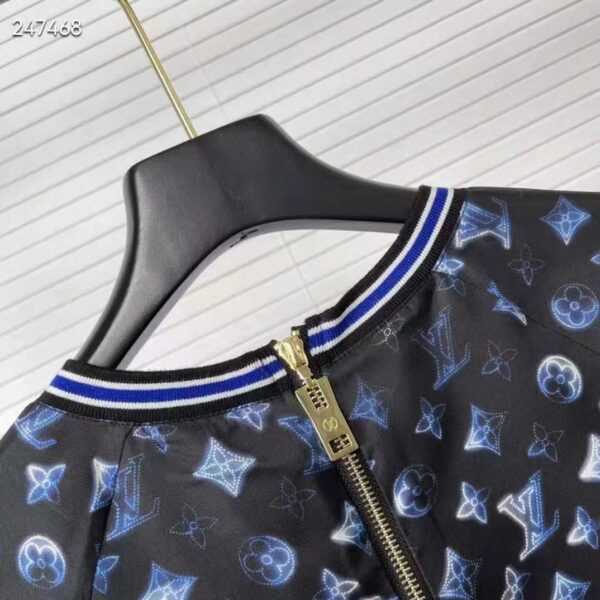 Louis Vuitton Women Mahina Monogram Sporty Sweater Dress Silk Dark Navy Blue (10)