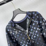 Louis Vuitton Women Mahina Monogram Sporty Sweater Dress Silk Dark Navy Blue – Bild 4