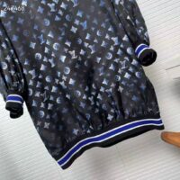 Louis Vuitton Women Mahina Monogram Sporty Sweater Dress Silk Dark Navy Blue