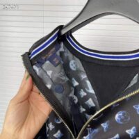 Louis Vuitton Women Silk Long-Sleeved Sweater Flight Mode Navy Blue