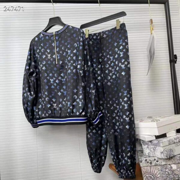 Louis Vuitton Women Silk Long-Sleeved Sweater Flight Mode Navy Blue (9)
