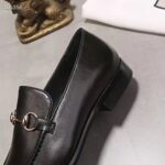 Gucci GG Men Gucci Jordaan Leather Loafer Black Leather Horsebit Blake Construction - Image 9