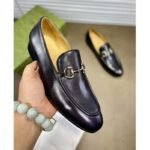 Gucci GG Men's Loafer with Horsebit Black Leather Horsebit Detail – Image 6